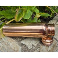 Just Copper Plain Mirror Finish Smooth Copper Water Bottle